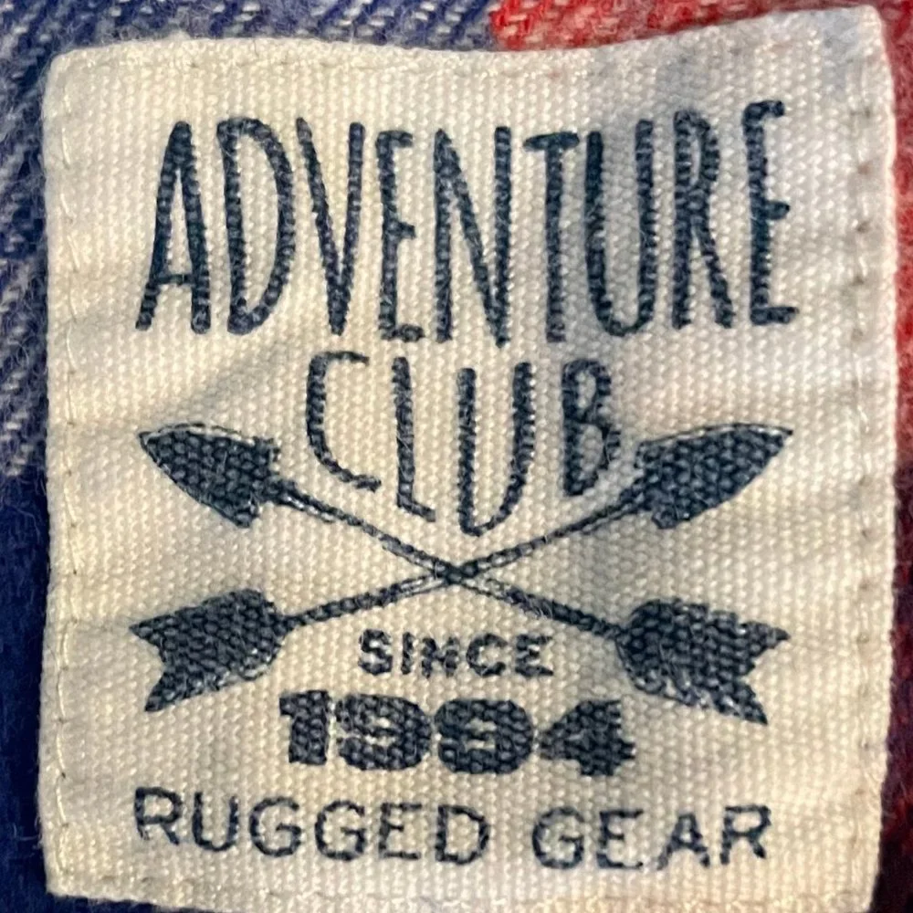Old Navy long sleeve Adventure Club plaid flannel shirt 2T